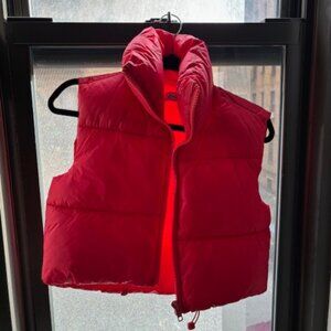Perfect condition Fuinloth cropped puffer vest